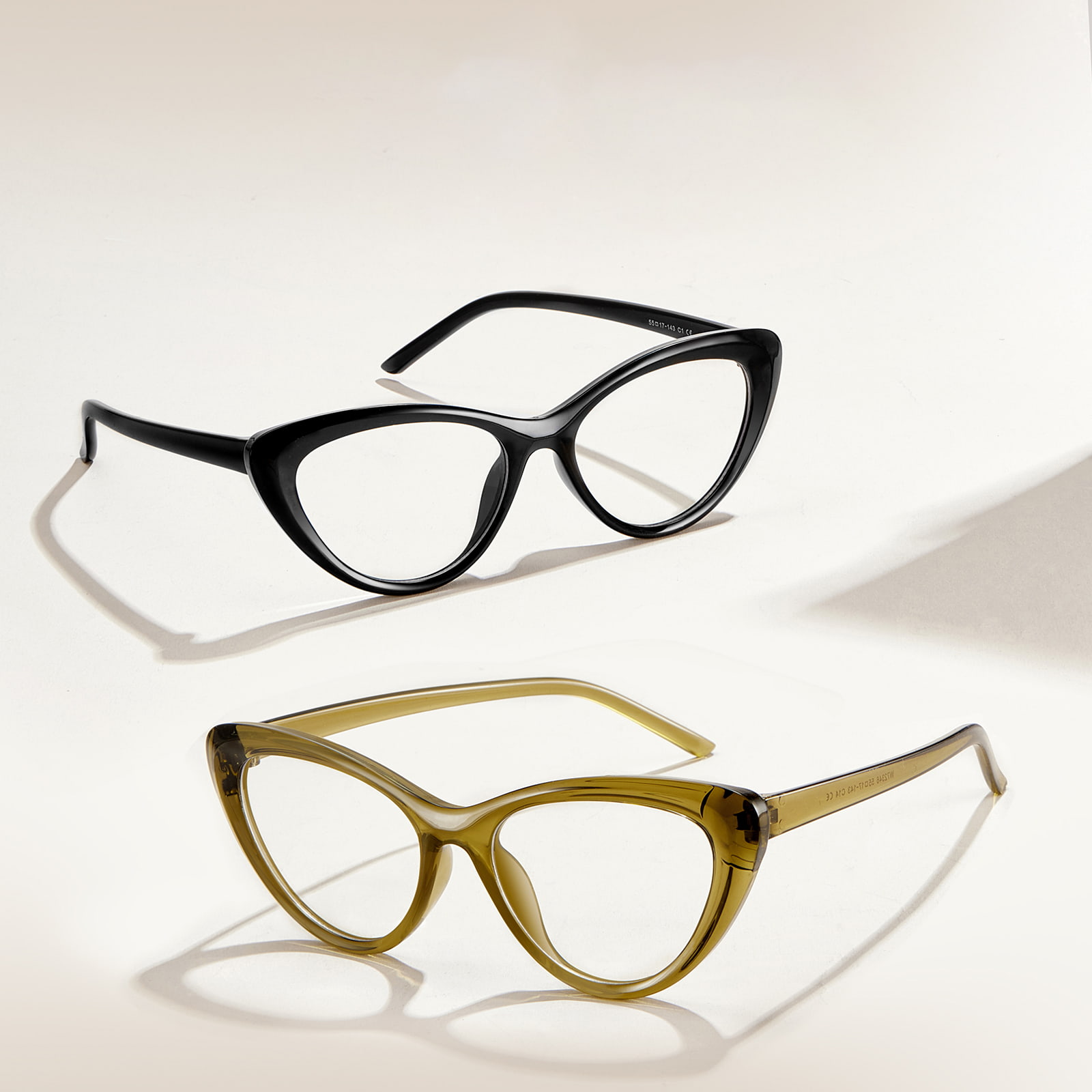 W72346 American Style Anti-Stress Thick Lines Anti-Blue Light Glasses