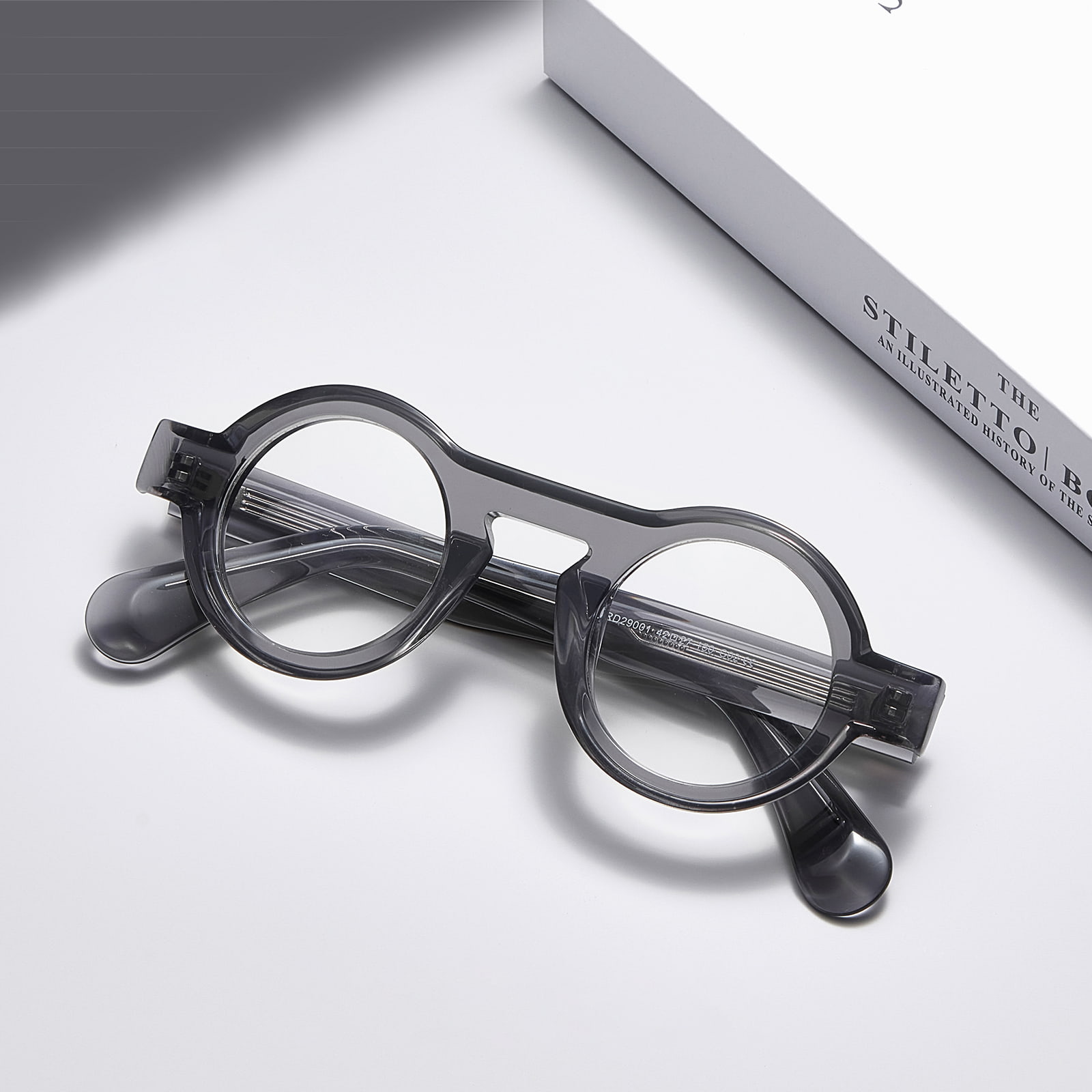 RD29001 Rock Small Round Frame Acetate Glasses