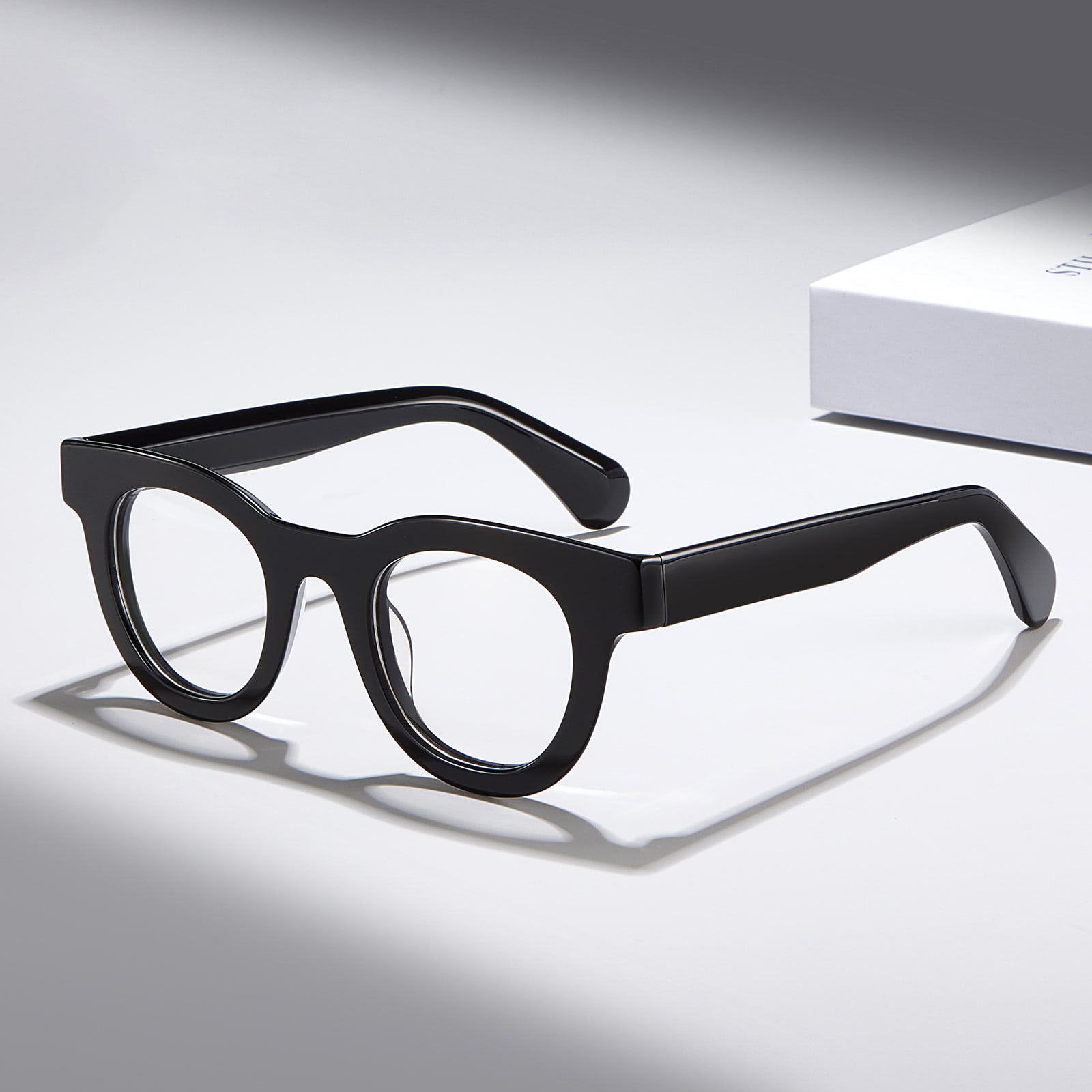 RD29003 Thick Round Frame Tough Plate Glasses
