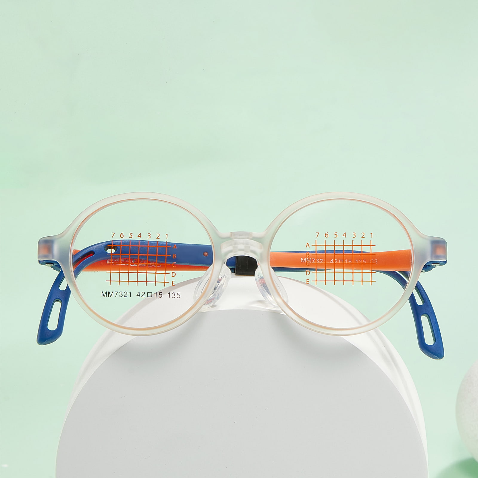 MM7321 Anti-Bending Adjustable Temple EMS Glasses