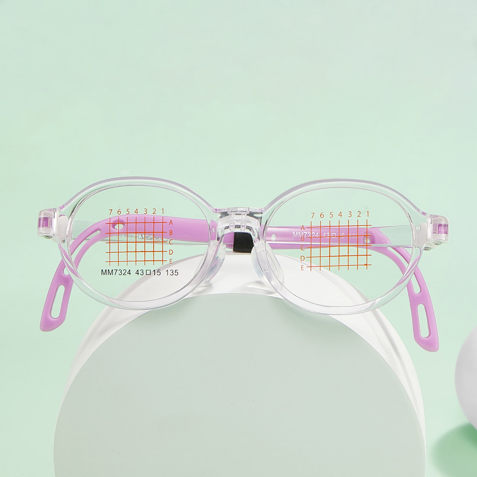 MM7324 Non-Breakable Adjustable Temples EMS Glasses