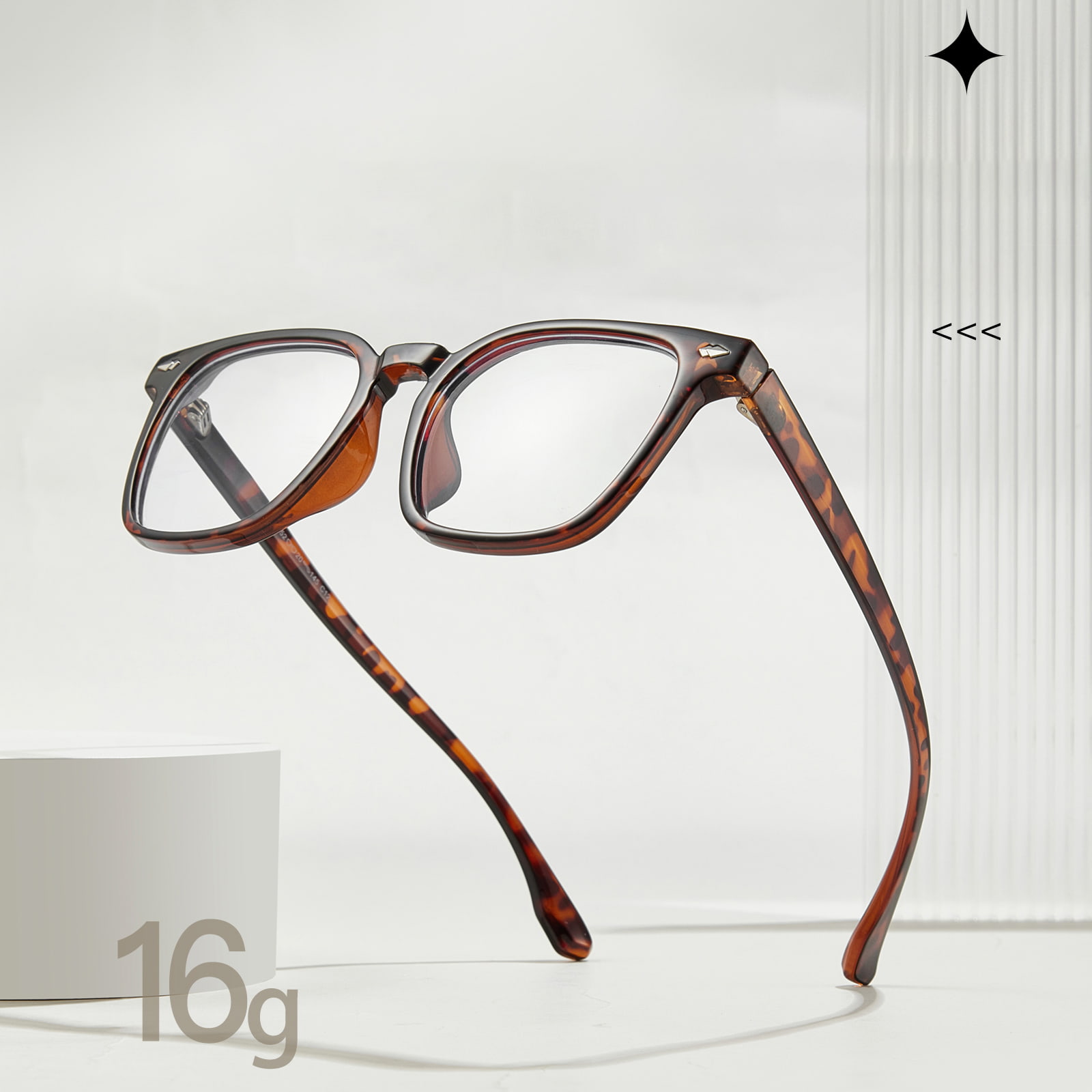 JF8042 Square Frame Lightweight Blue Light Blocking Glasses