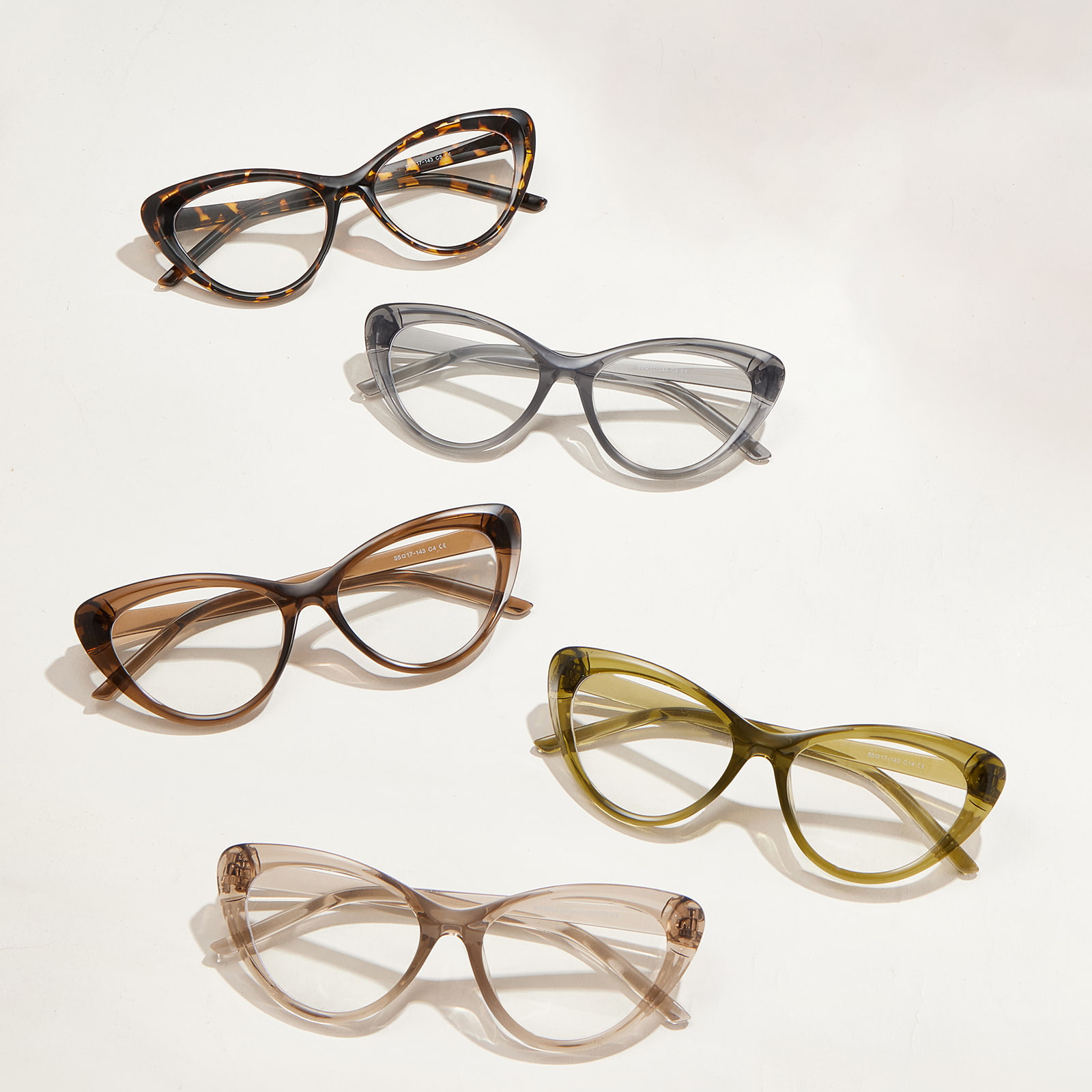 W72346 American Style Anti-Stress Thick Lines Anti-Blue Light Glasses