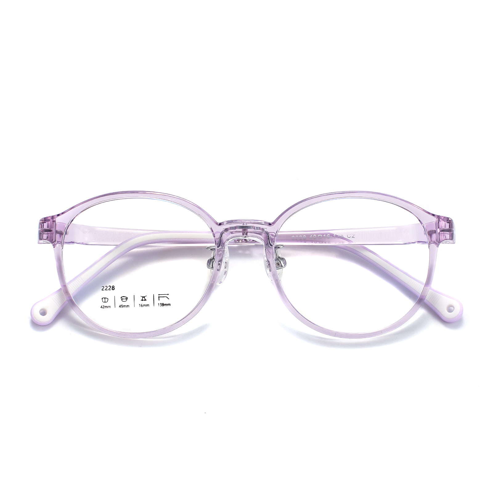 2228 Two-Color Non-Slip Foot Cover Antibacterial Coating Soft Silicone Nose Pads Glasses