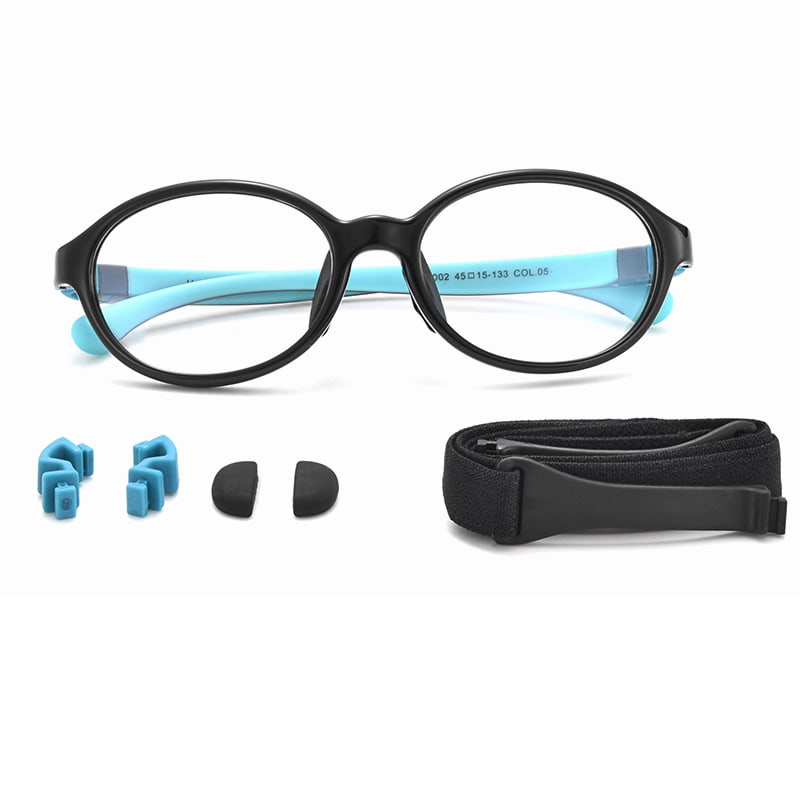 9002 Jelly Color Safety Full Frame Detachable Glasses