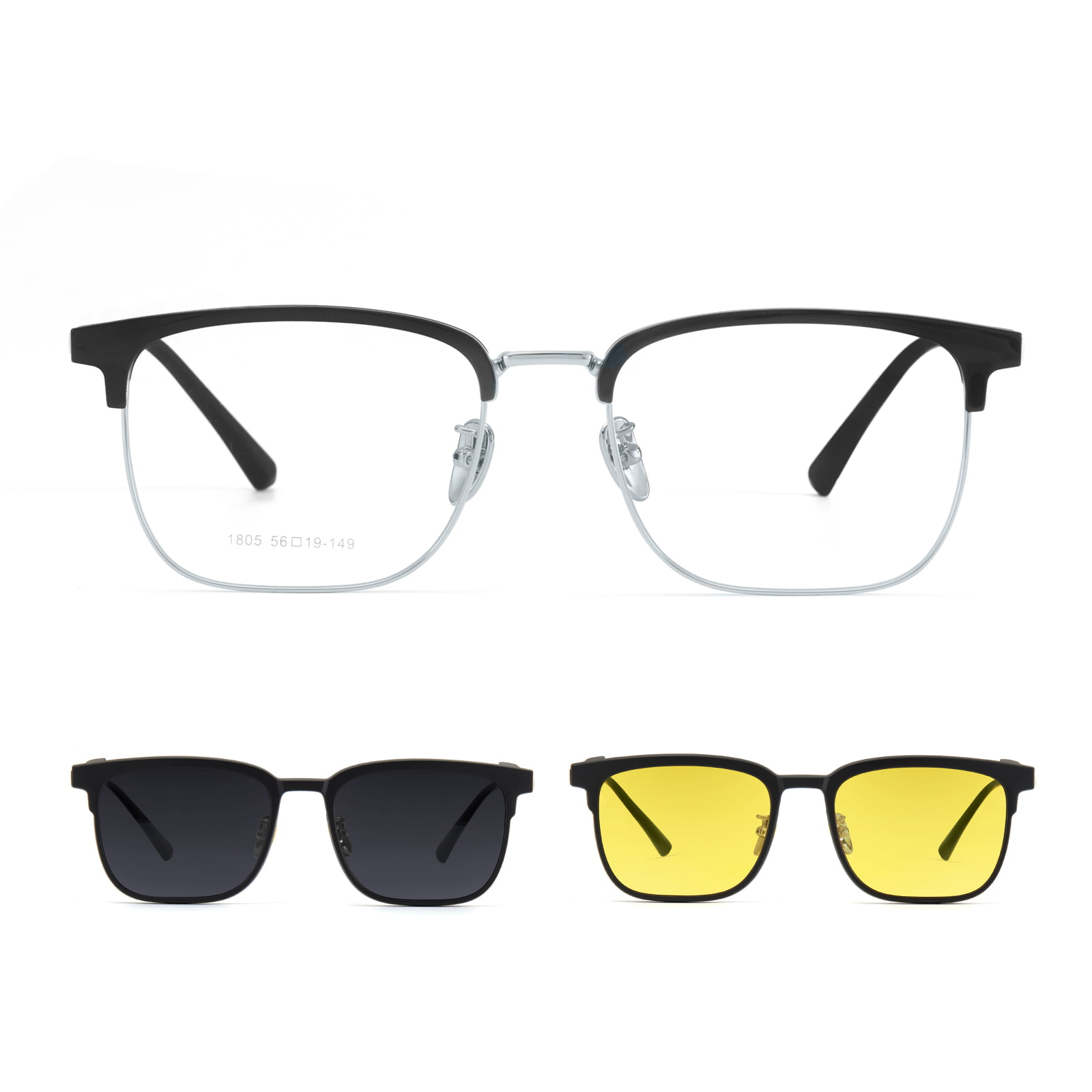 1805 Seamless Quick-Release Magnetic Polarizer Three-In-One Magnetic Sunglasses