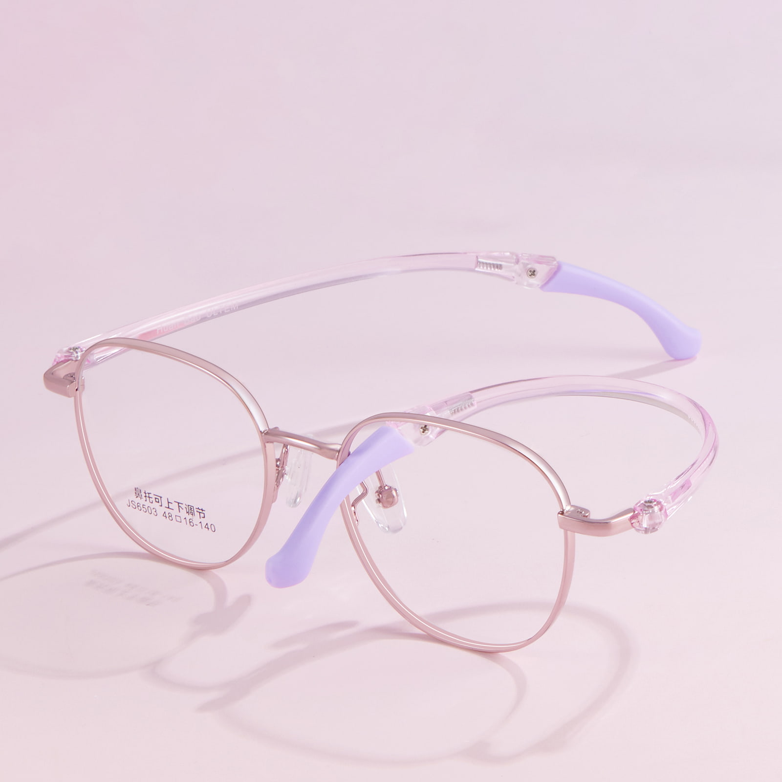 6503 Primary School Student Tungsten Titanium Plastic Steel Temple Sports Glasses