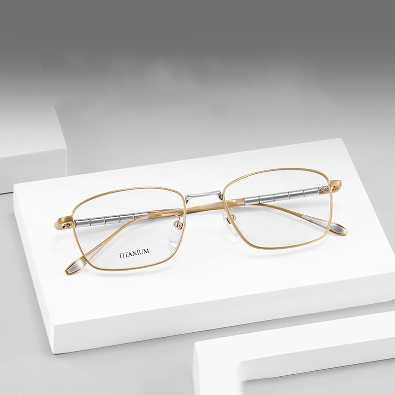 S9072 Round Bamboo Elite Pure Titanium Glasses