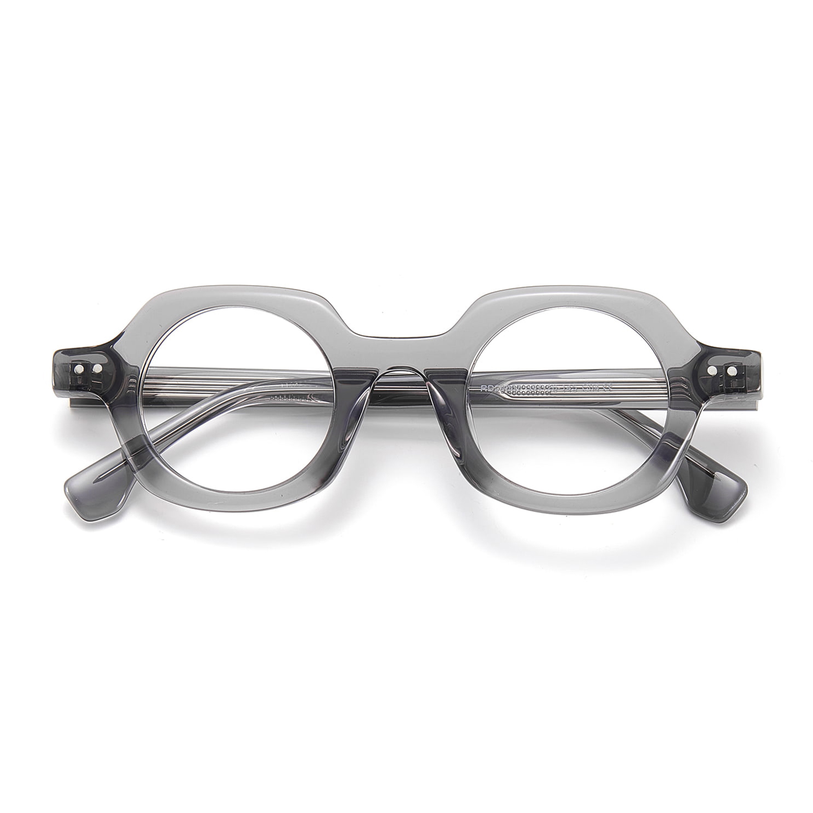 RD29007 Special Shaped Bold Crystal Plate Glasses