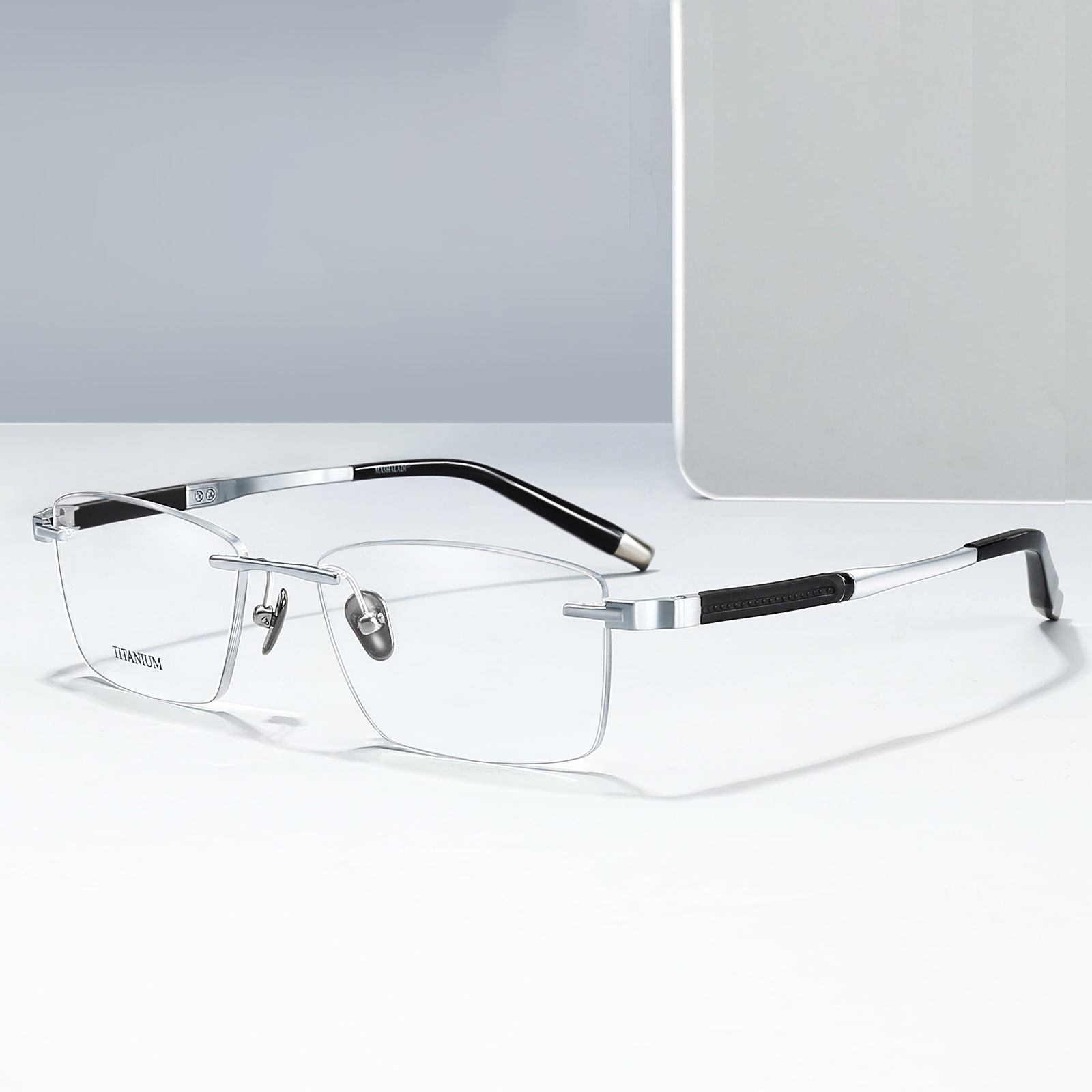 9058 Frameless Anti-Break Edge Pure Titanium Glasses
