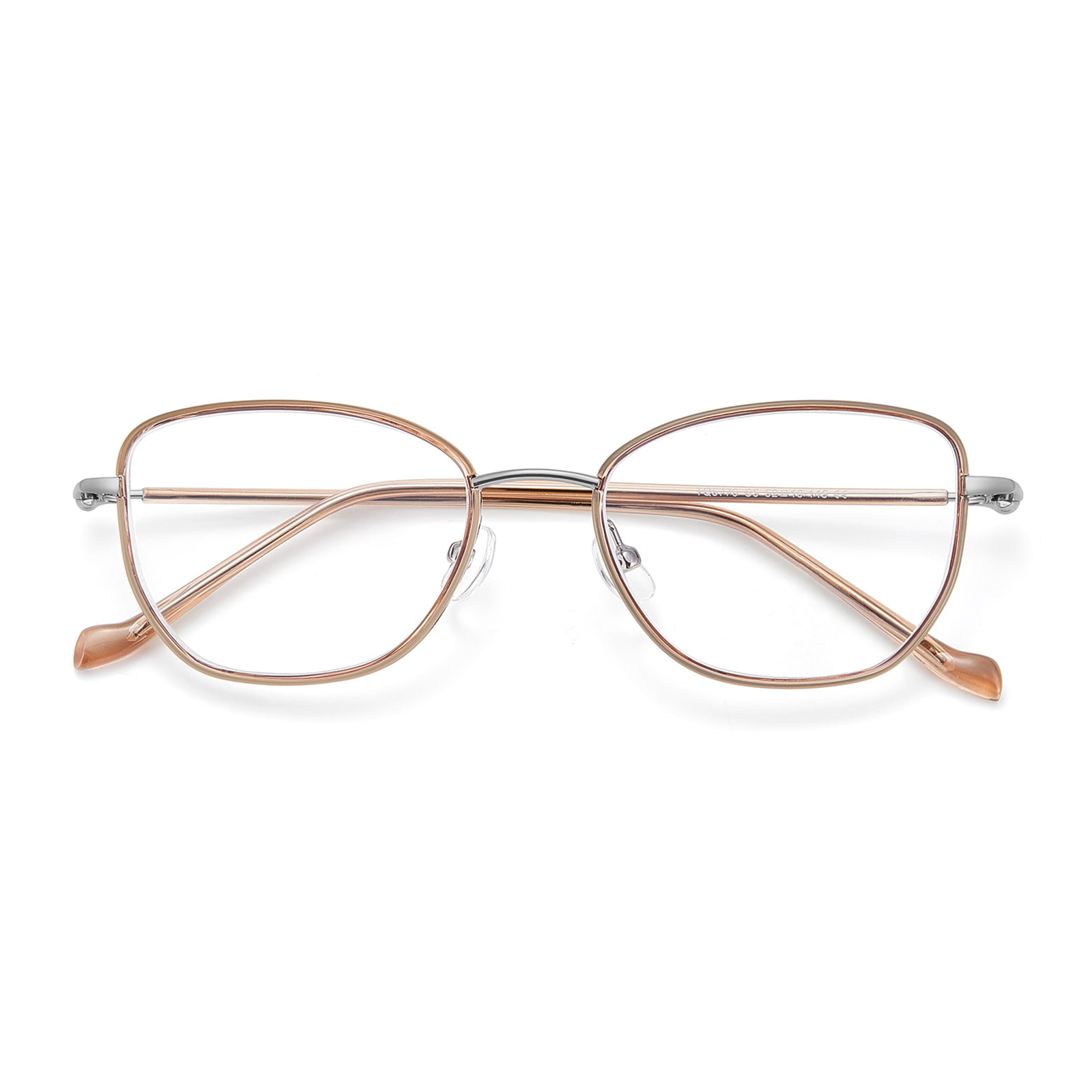 TQ5776 Gold Glue Inner Ring Lightly Bounces the Temples to Block Blue Light Glasses