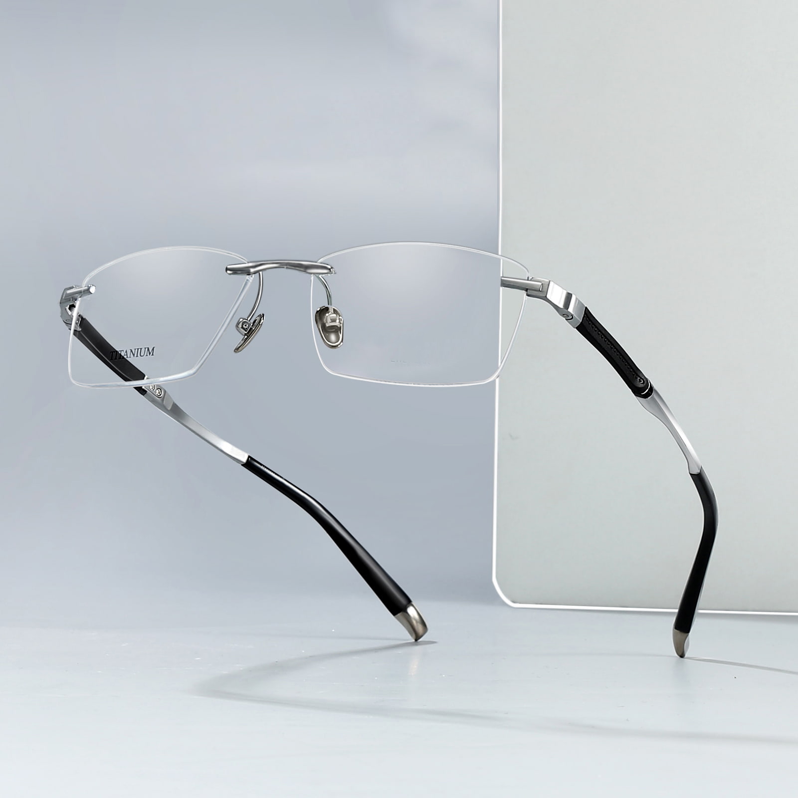 9058 Frameless Anti-Break Edge Pure Titanium Glasses